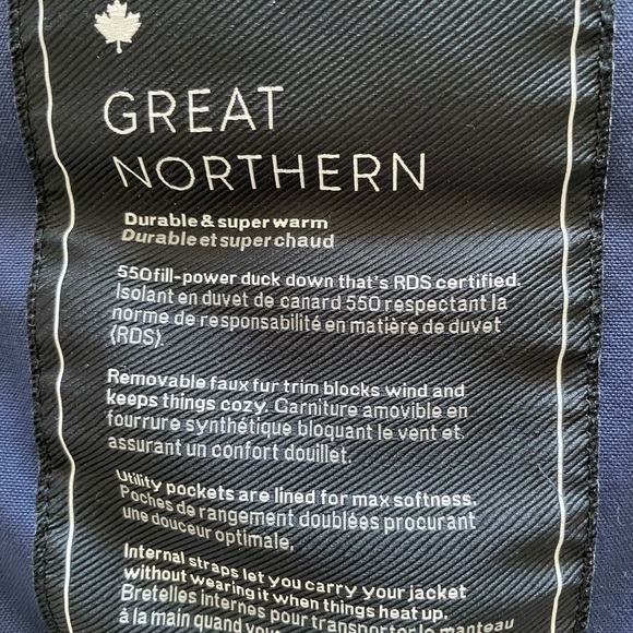 MEC Down Parka XS Navy Blue - Picture 4 of 5